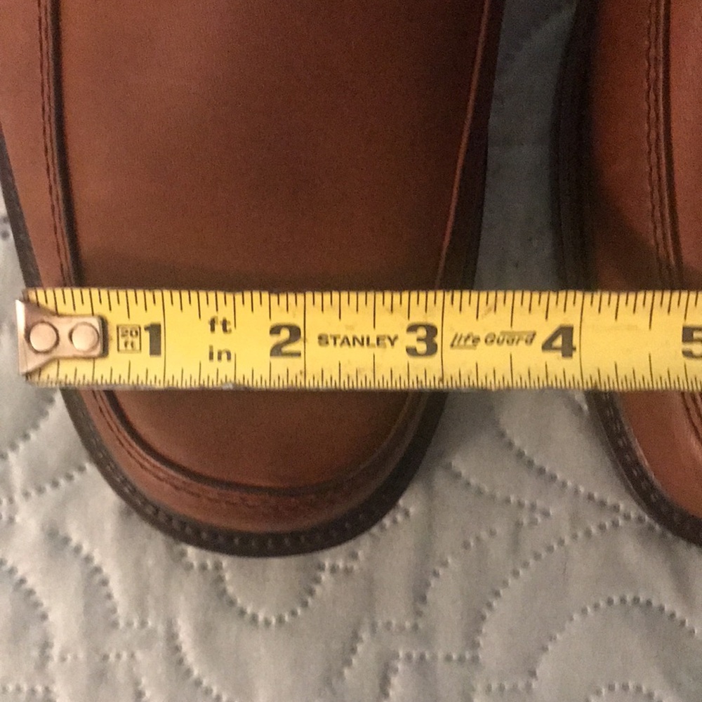 New Nunn Bush Classic Brown Leather Tie Shoes Waterproof Soles Size 8.5 Men - Picture 12 of 13
